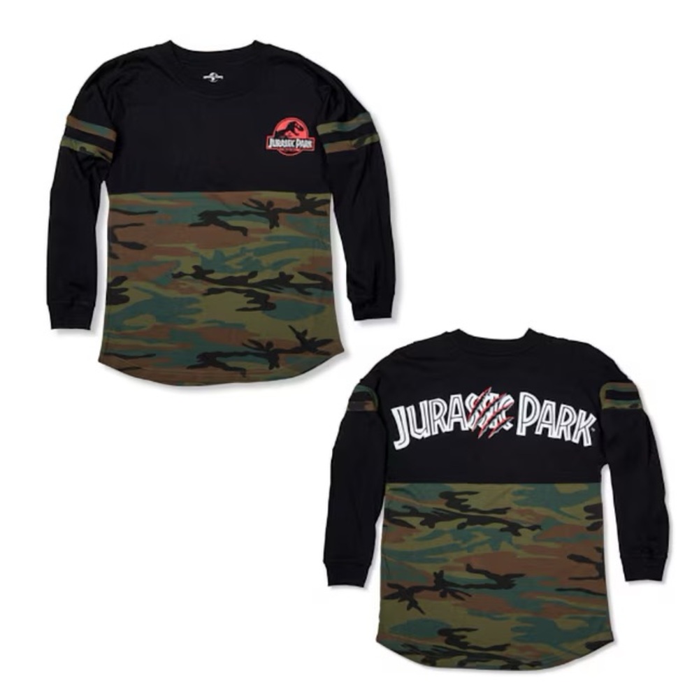 Jurassic Park Camo Ladies Long-Sleeve T-Shirt Brand New (S) Universal Studios